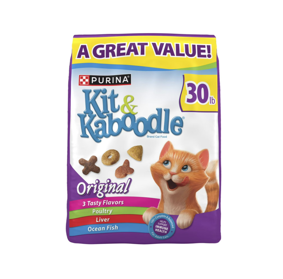 (2 pack) Purina Kit & Kaboodle Original, Indoor Dry Cat Food, 30 lb Bag