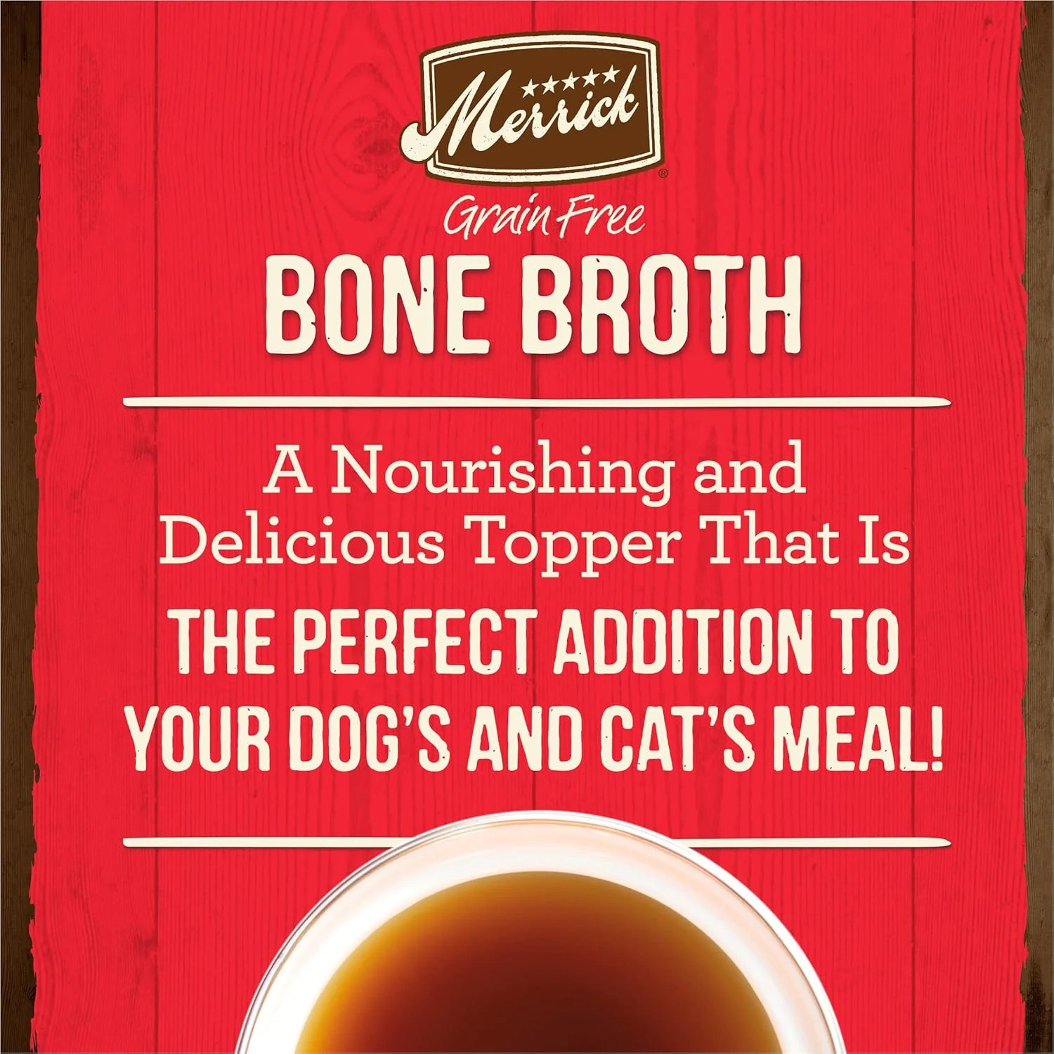 Merrick Grain Free Bone Broth, Premium Human Grade And Gluten Free Dog And Cat F