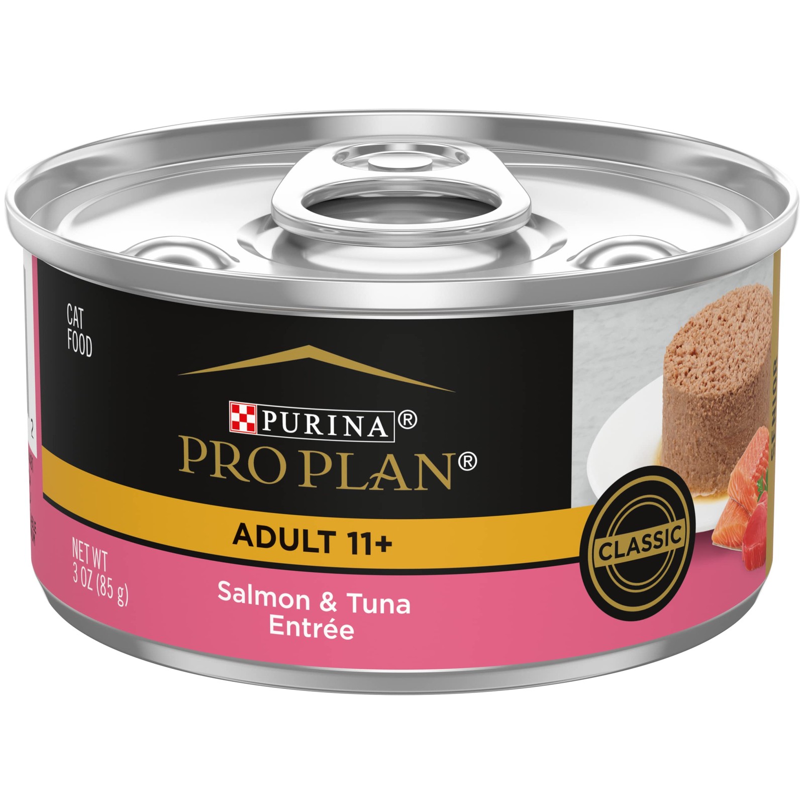 Purina Pro Plan Pate High 3 Ounce (Pack of 24), Salmon & Tuna – Senior 11+