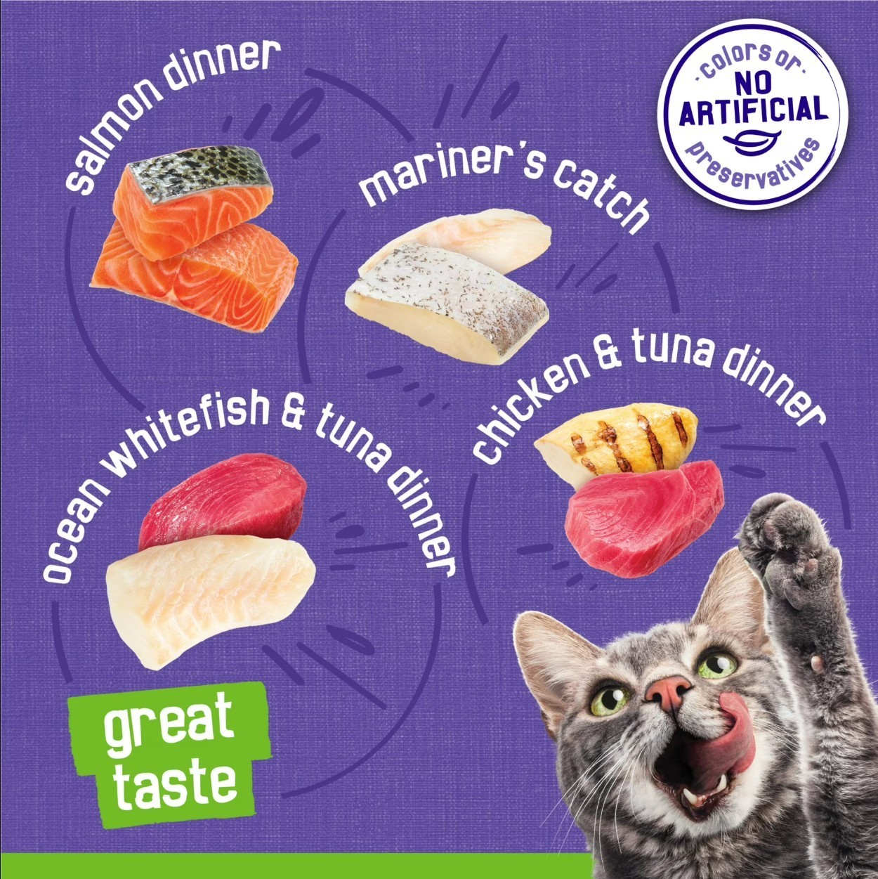 Purina Friskies Pate Seafood & Chicken Variety Pack Wet Cat Food 80 Cans 5.5 oz