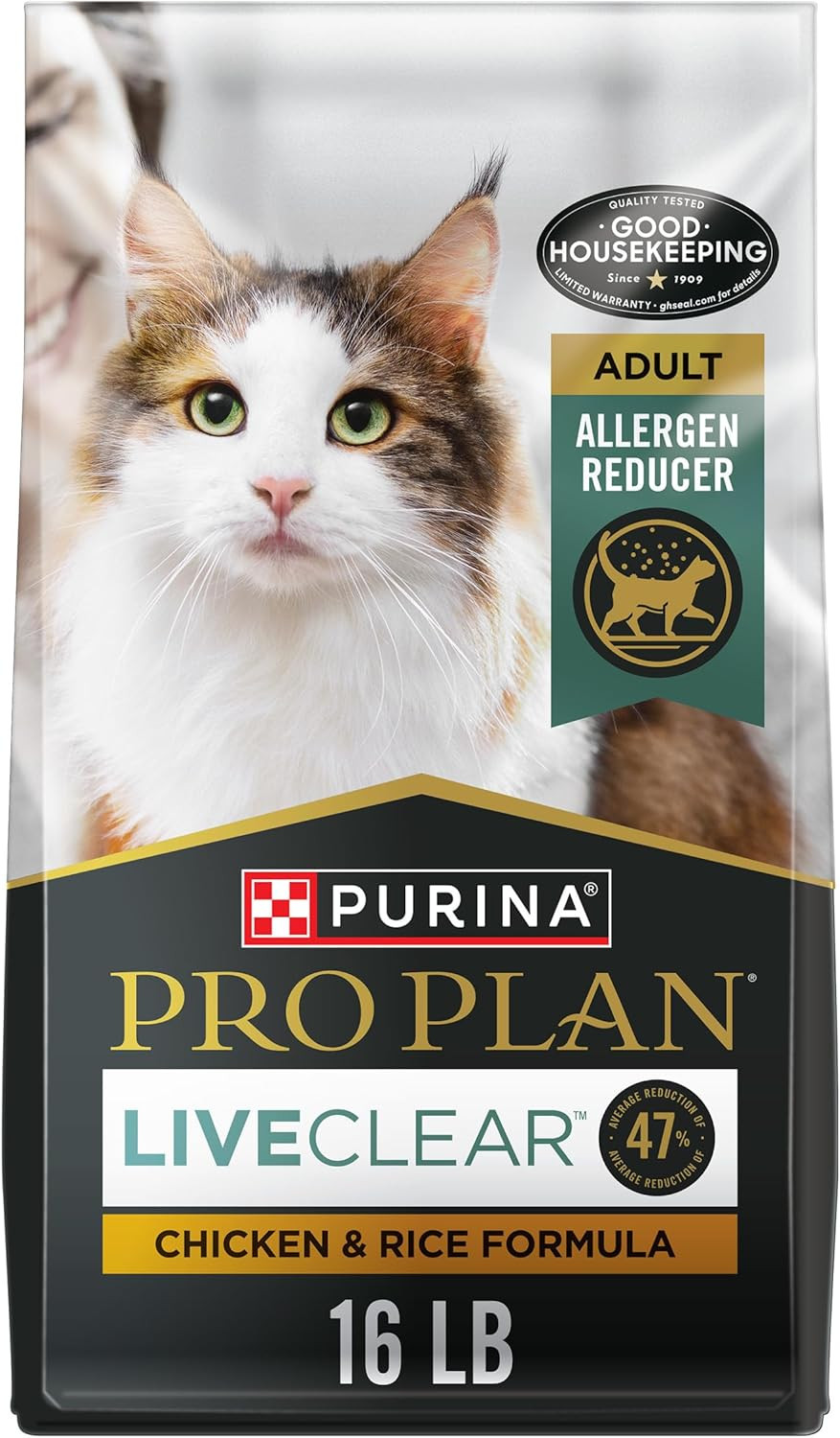 Purina Pro Plan Allergen Reducing, High Protein Cat Food, LIVECLEAR Chicken