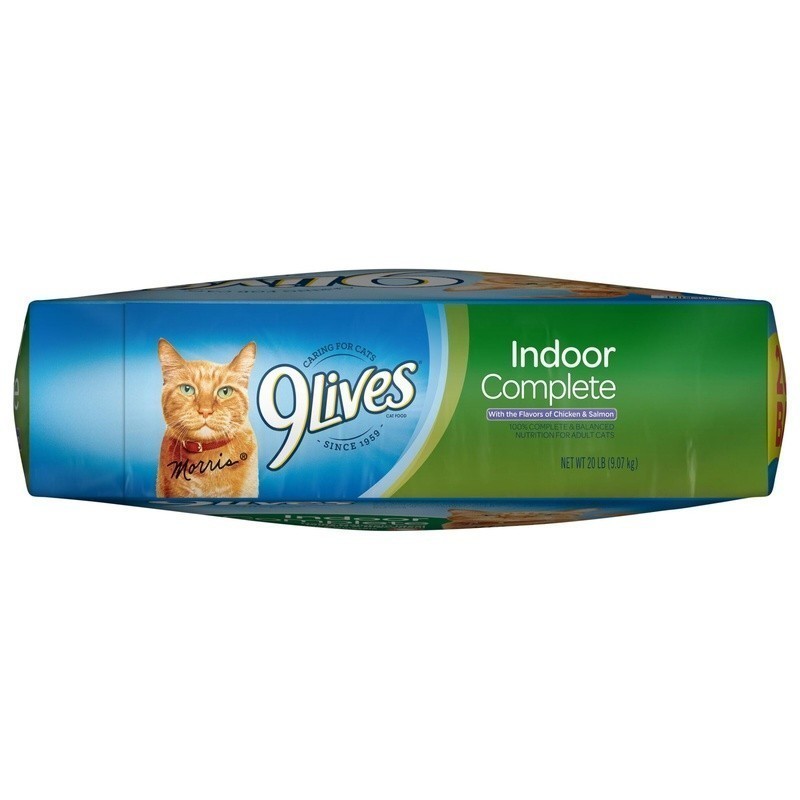 Indoor Cat Dry Food Chicken Salmon Flavor 20lb Hairball Control Healthy Weight