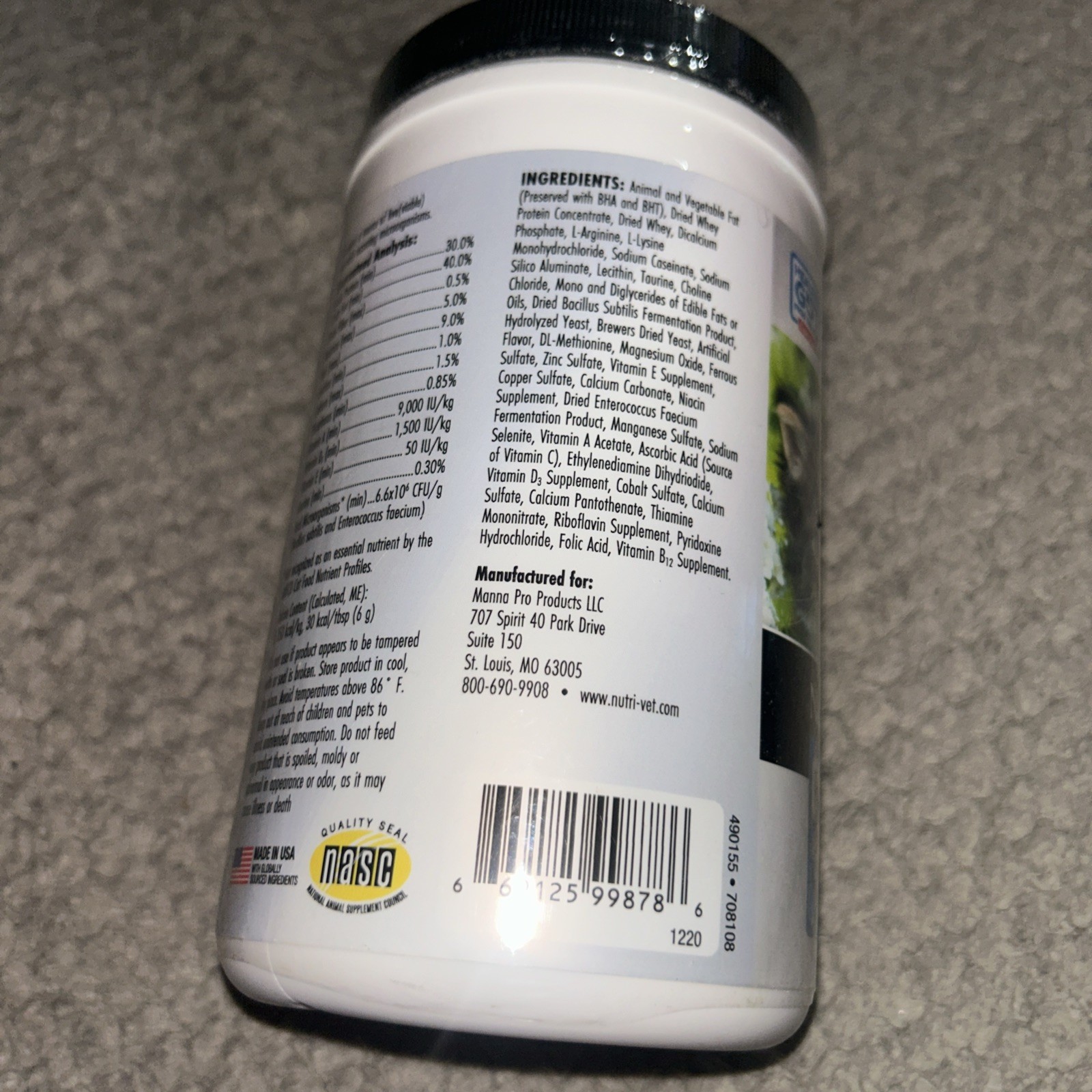Nutri-vet Milk Replacer For Kittens, Powdered Milk, Kitten 12 Oz | 12/3/2026