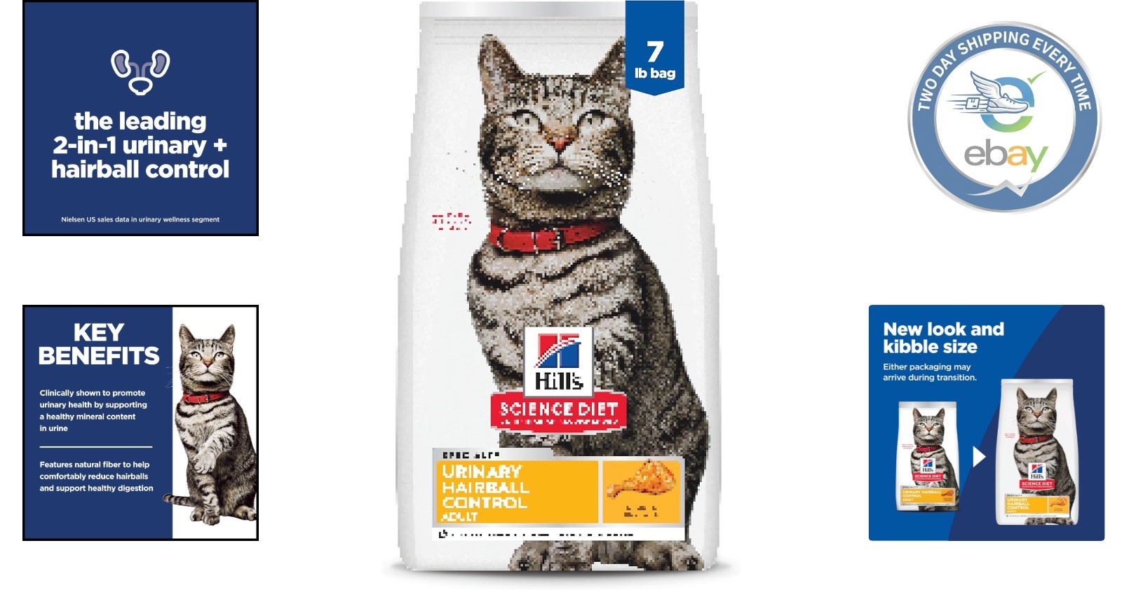 Natural Fiber Cat Food for Adult Cats, 7 lb – Supports Urinary & Hairball Care