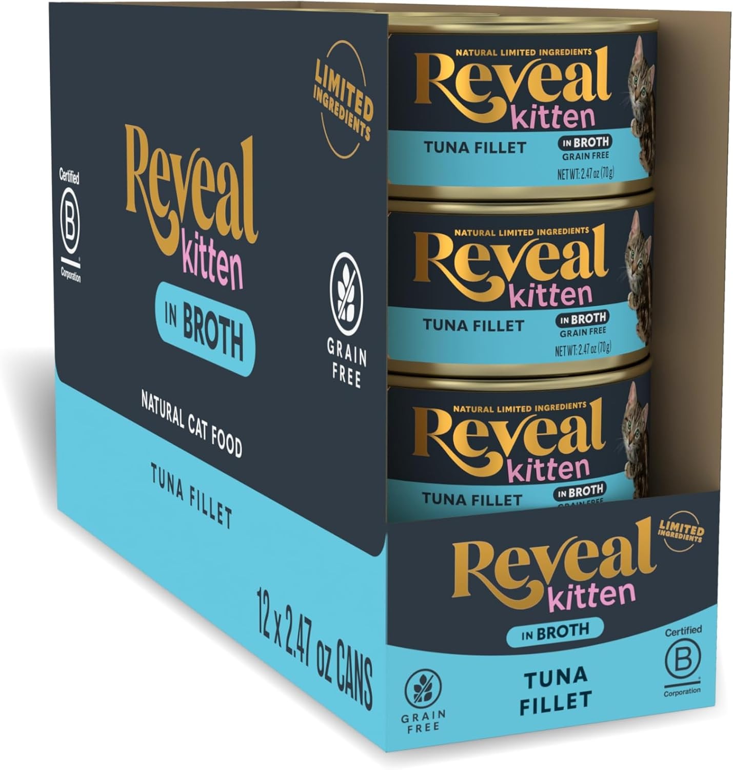 Reveal Natural Wet Kitten Food, Limited and 2.47 Ounce (Pack of 12)