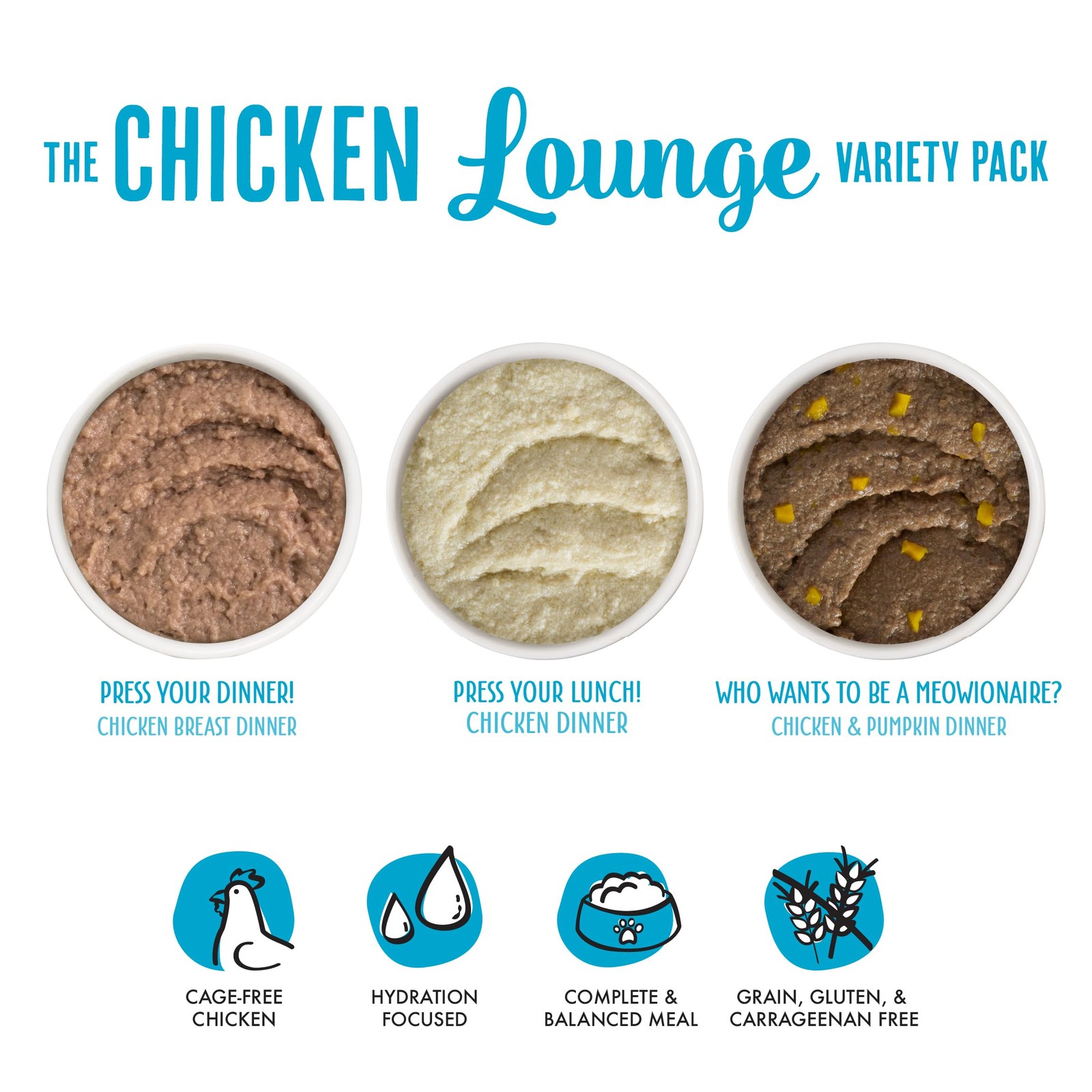 Weruva Wet Cat Food, The Chicken Lounge Paté Variety 3 Ounce (Pack of 12)