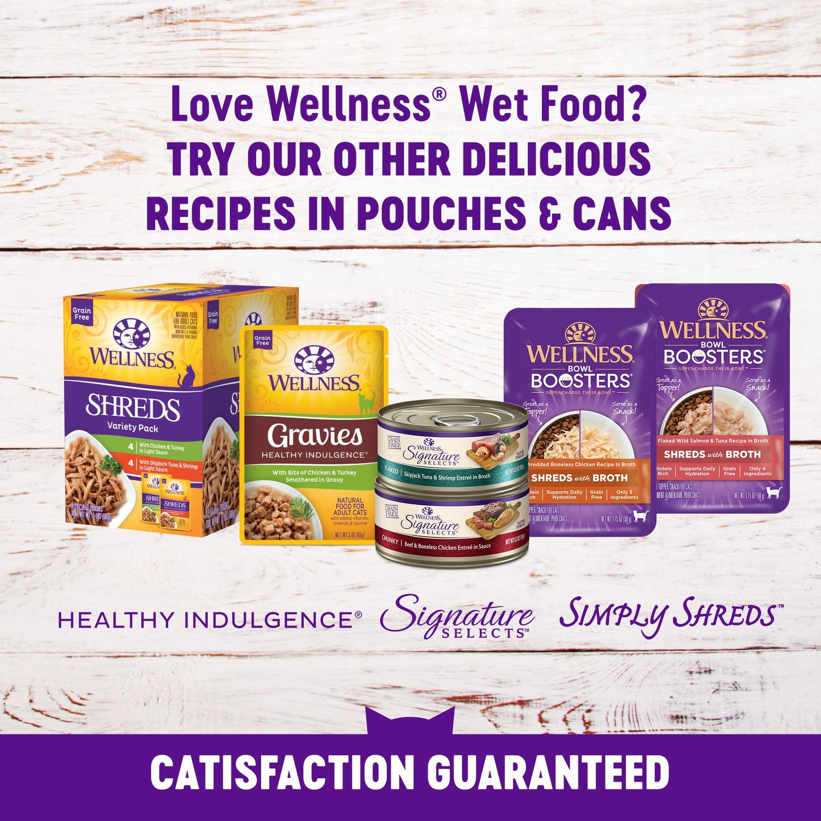 Wellness Healthy Indulgence Morsels Variety Pack Adult Wet Cat Food, Natural,…
