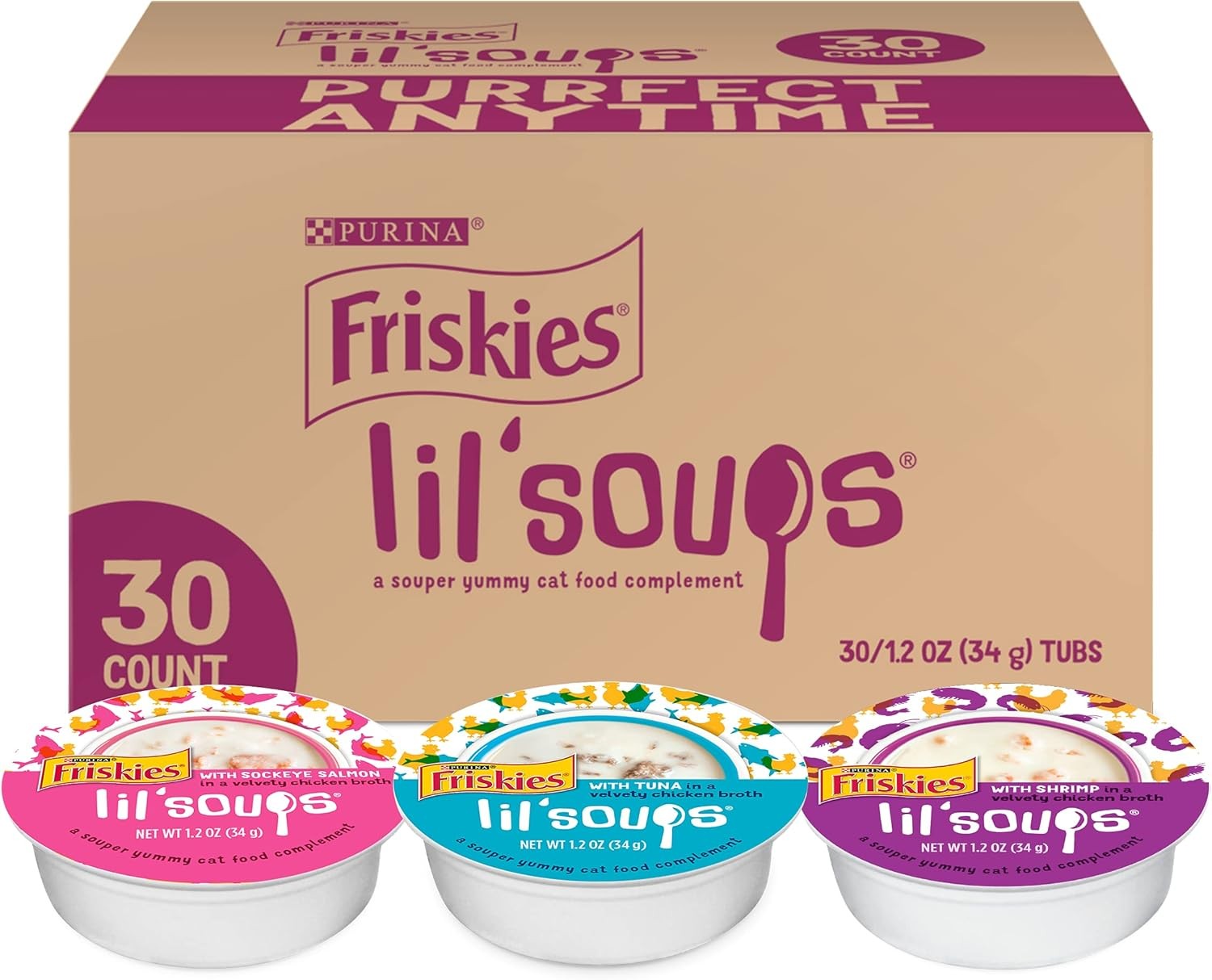 Purina Friskies Grain Free 1.2 Ounce (Pack of 30), NEW! Variety Pack 30 ct
