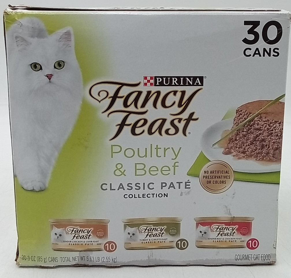 Fancy Feast Classic Poultry And Beef Pate Variety Pack 30 Ounce BB 12/26