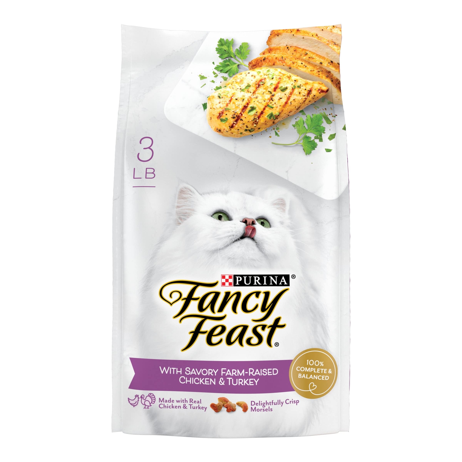 Purina Fancy Feast Adult Dry Cat Food Dry Food Chicken & Turkey