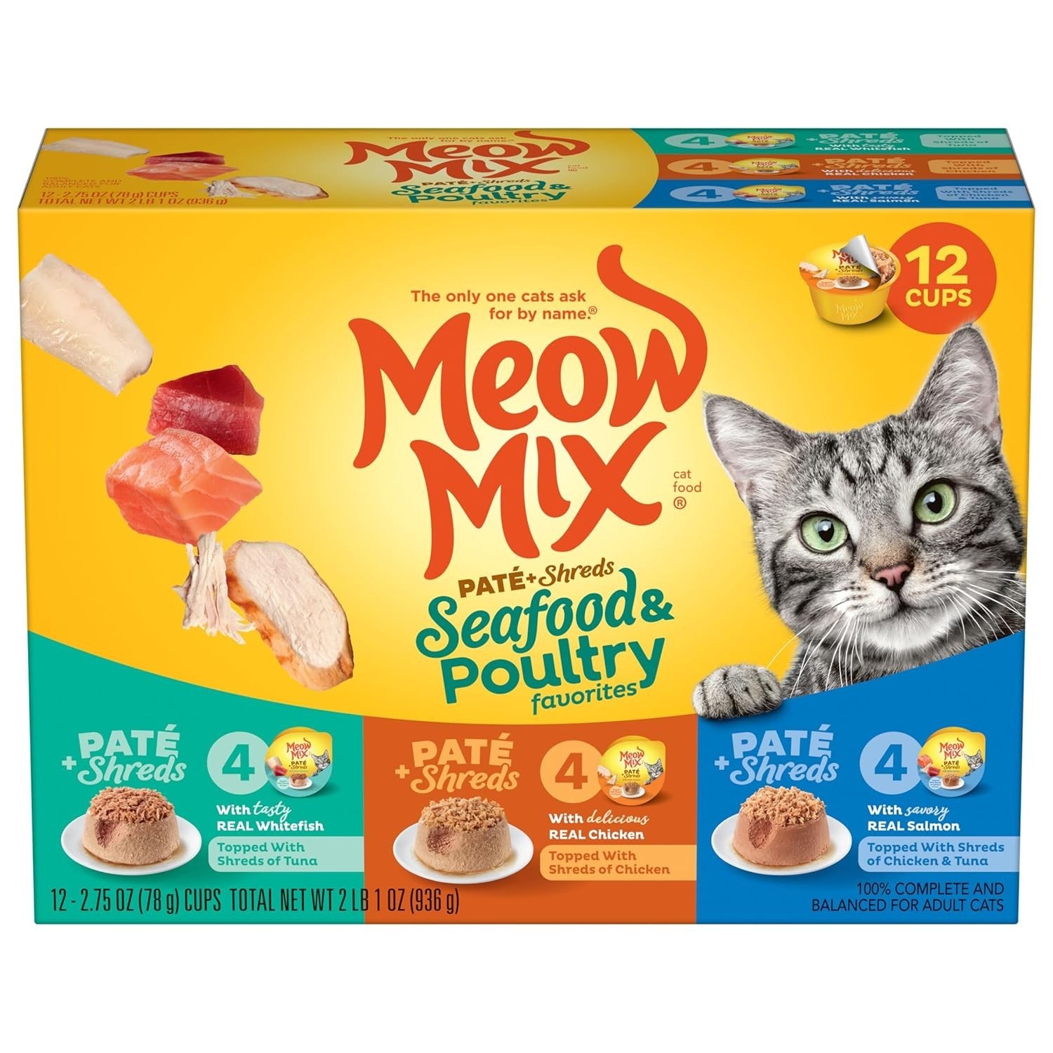 All-Natural Seafood & Poultry Wet Cat Food Variety Pack – Complete Nutrition