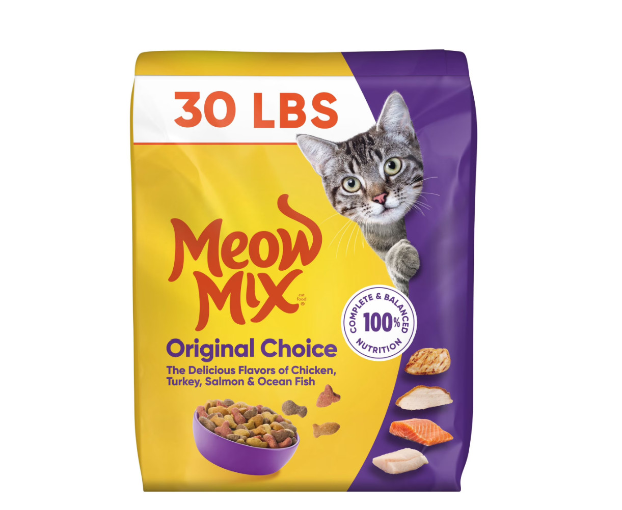 Meow Mix Original Choice Dry Cat Food, 30 lb Bag