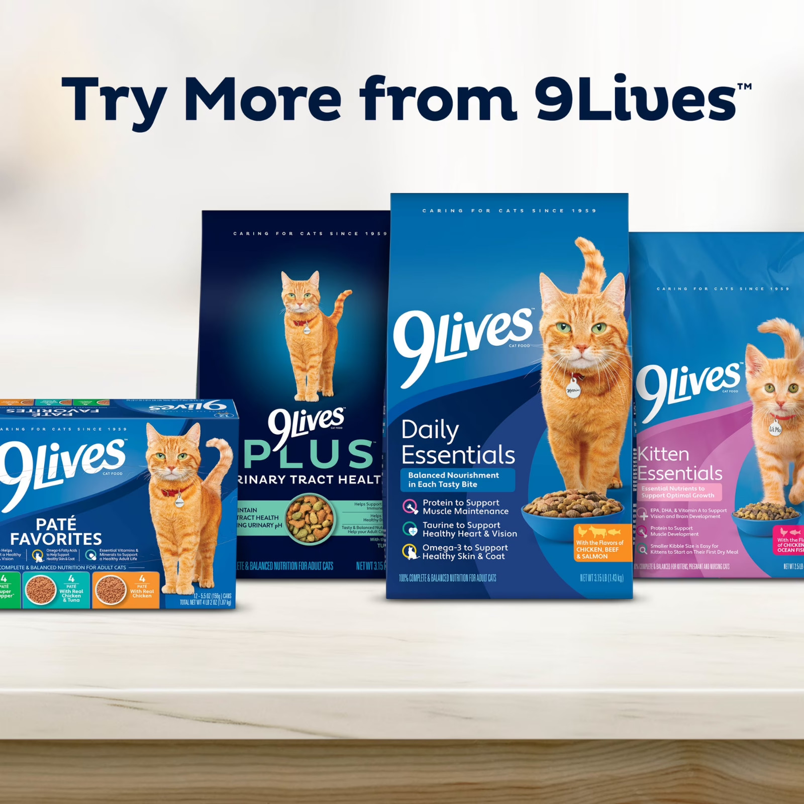 NEW 2 pack 9Lives Surf & Turf Favorites Wet Cat Food Variety pack, 5.5 oz. cans