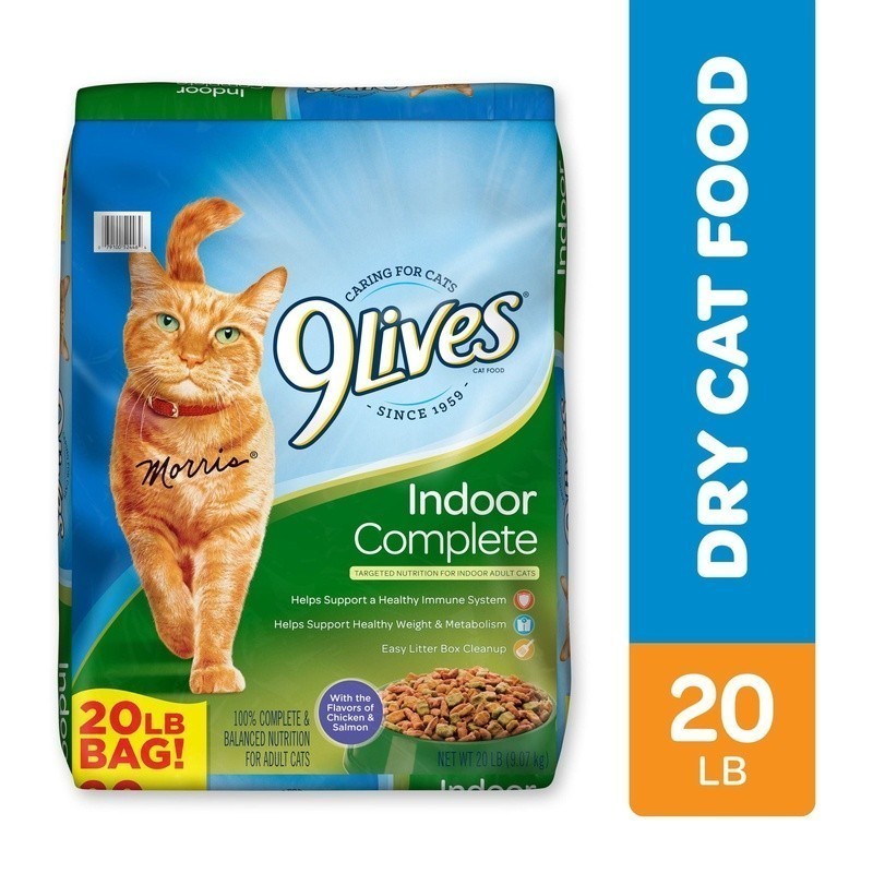 Indoor Cat Dry Food Chicken Salmon Flavor 20lb Hairball Control Healthy Weight