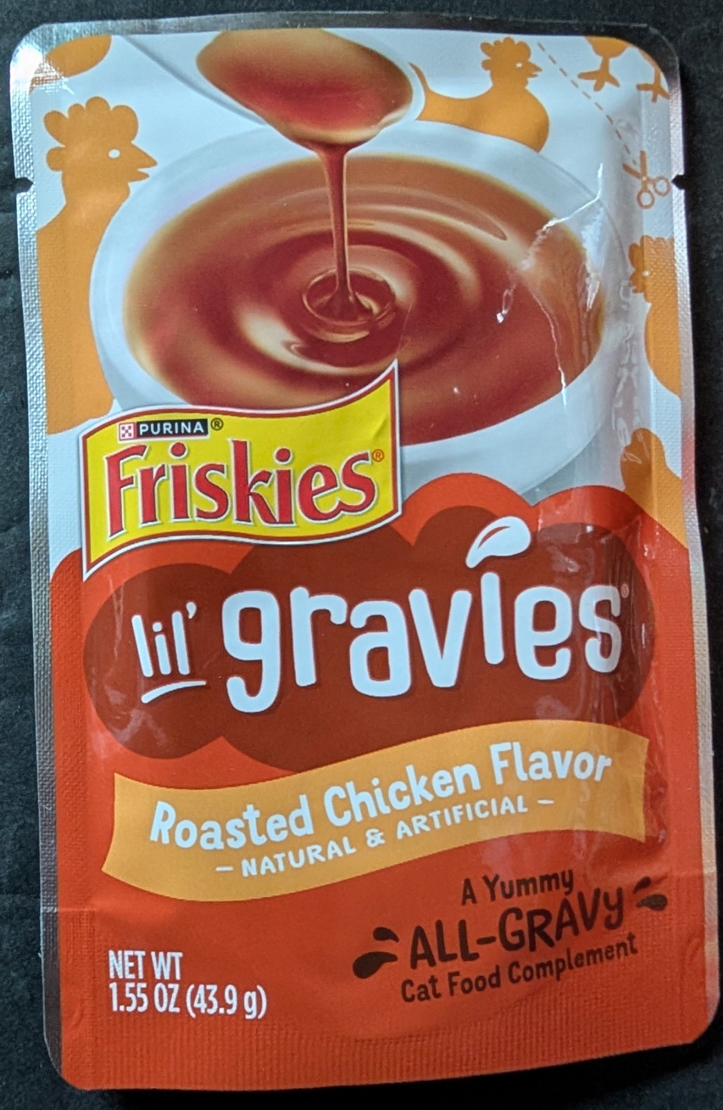 🐈🐈Friskies Lil Gravies Roasted Beef Flavor 16 Packs 1.55 oz Each 🐈🐈