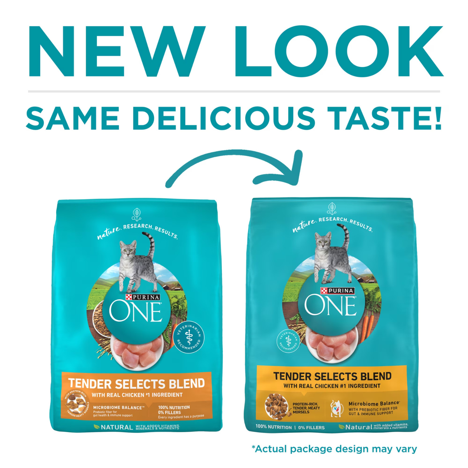 Purina ONE Tender Selects Chicken Dry Cat Food 22 lb High Protein