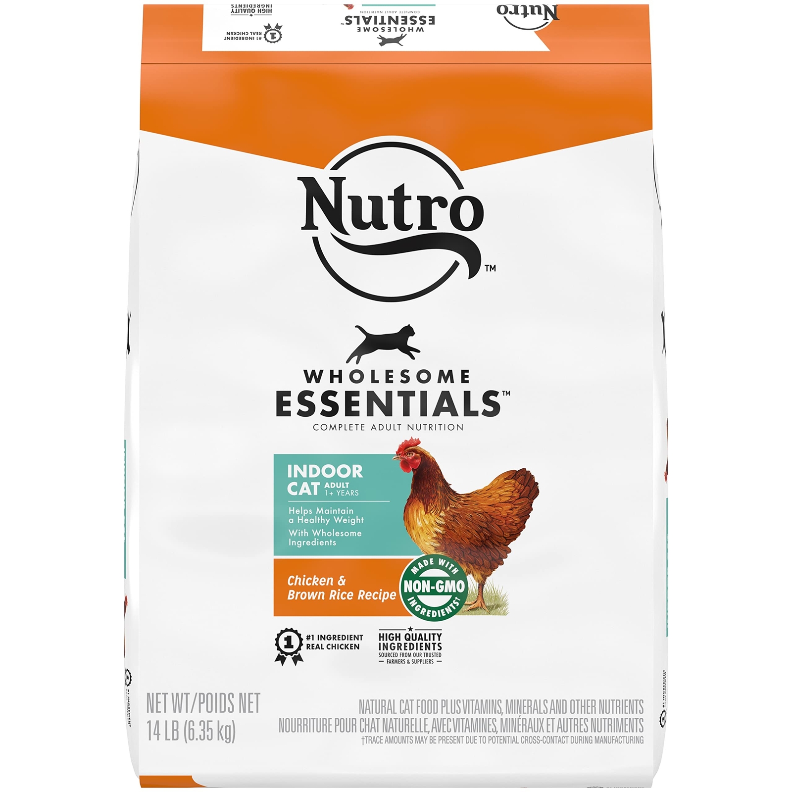 NUTRO WHOLESOME ESSENTIALS Adult Indoor Natural Dry Cat Food for Healthy Weig…
