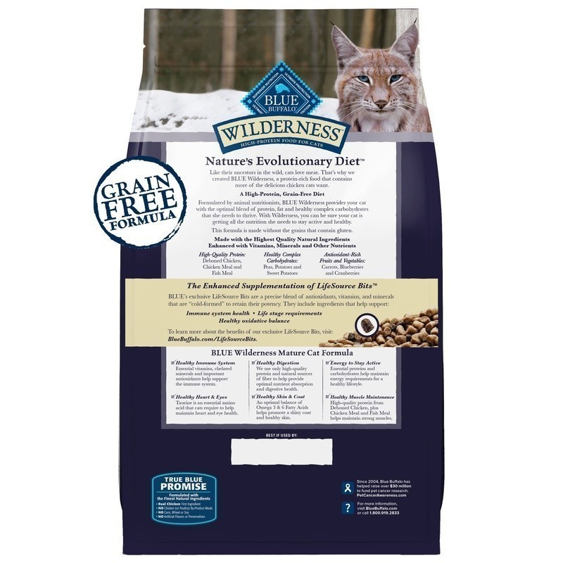 High Protein Grain Free Dry Cat Food Adults Chicken 4lb Antioxidant Support New