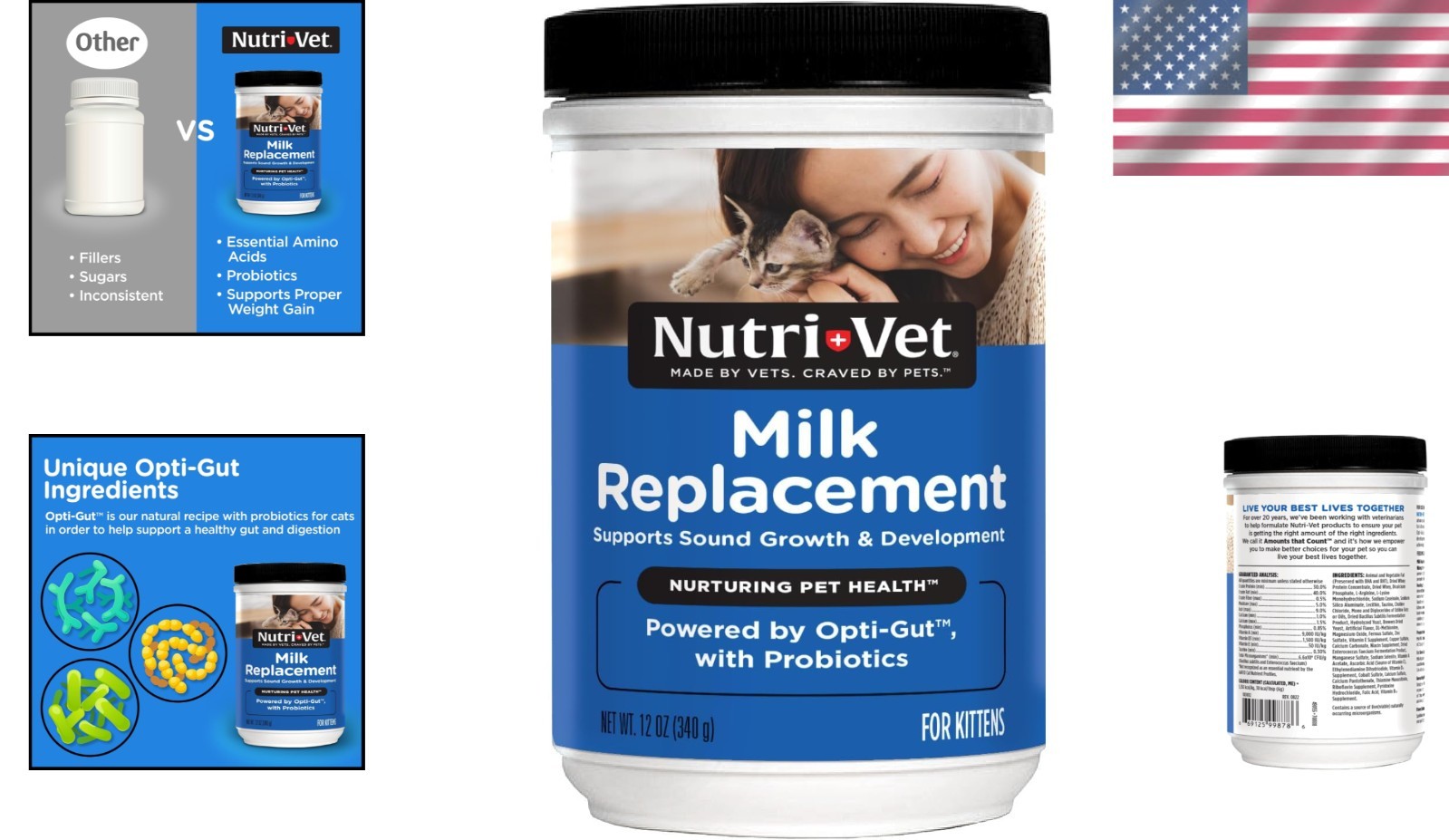 12oz Milk Replacer Powder for Kittens – Essential Nutrition for Healthy Growth