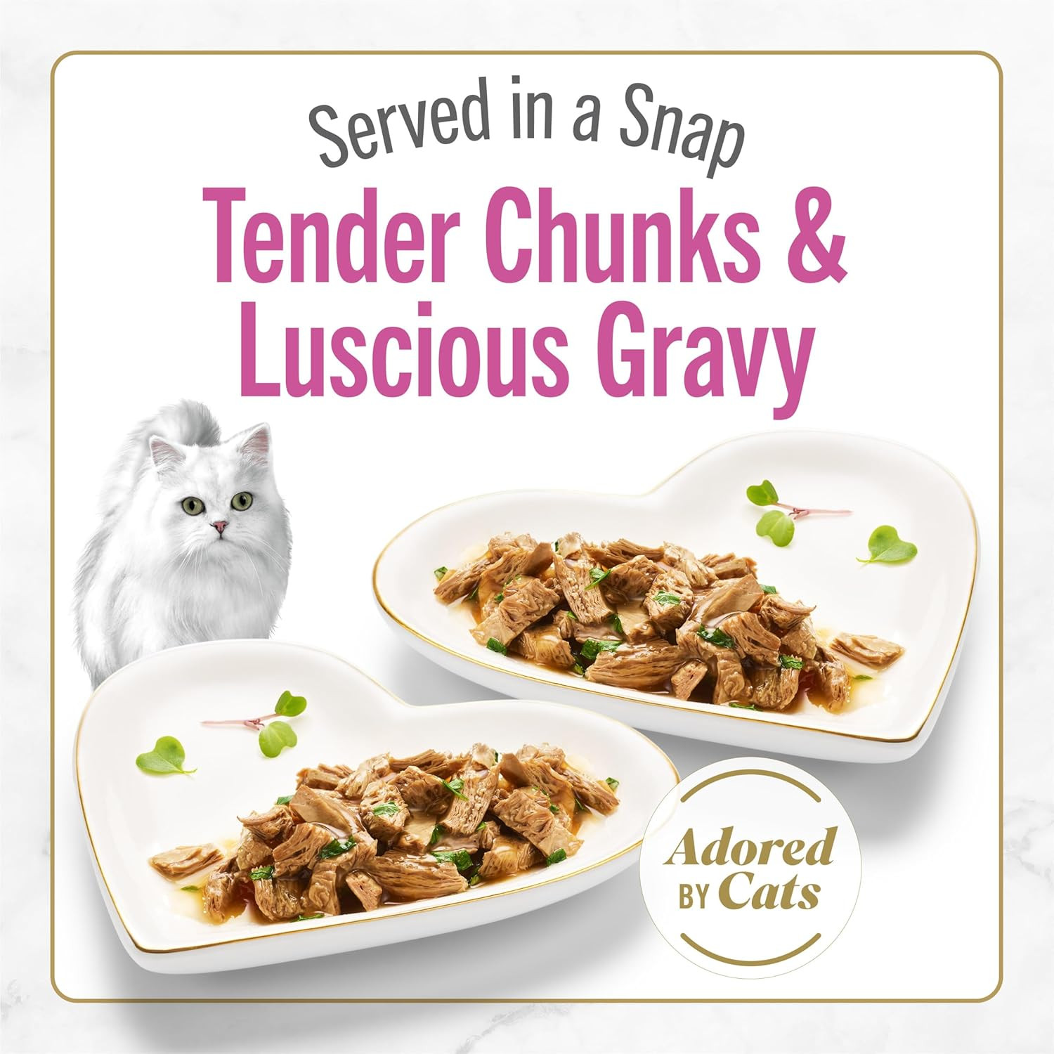 Purina Petites Seared Salmon Entree with Spinach in Gravy Gourmet Wet Cat Food