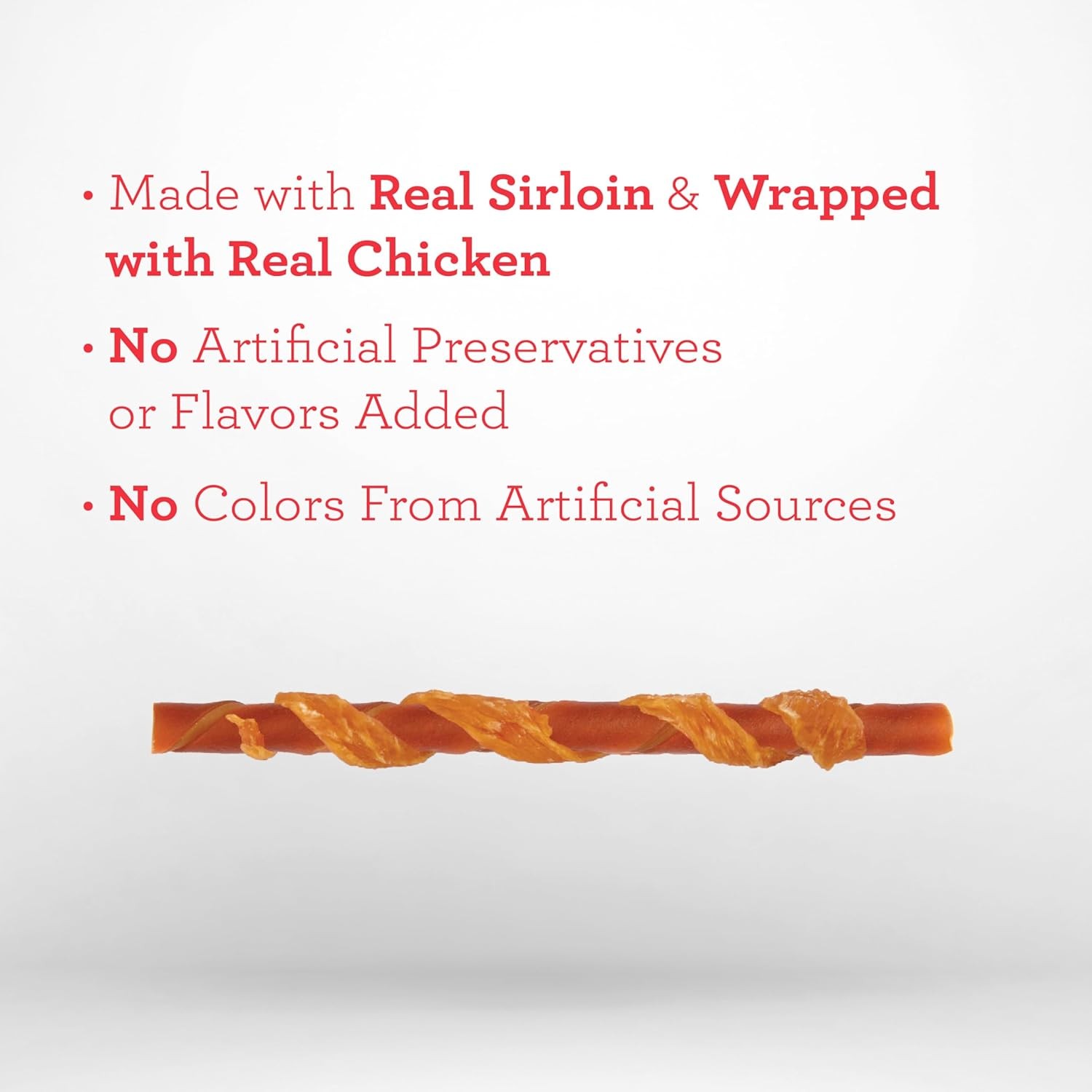 Chicken Wrapped Twists W/ Real Sirloin 15 ct