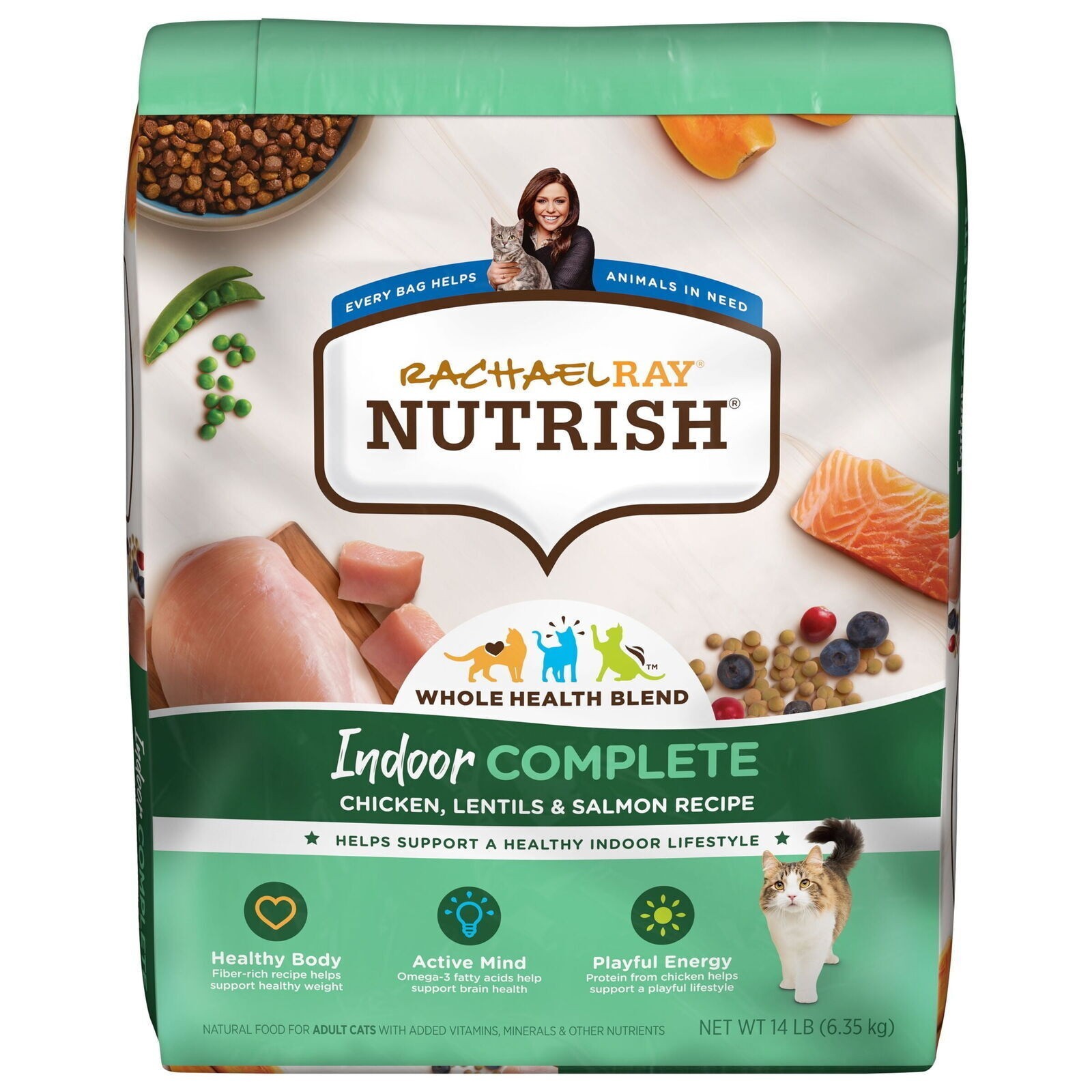 ndoor Complete Natural Premium Dry Cat Food Chicken With Lentils & Salmon Recipe