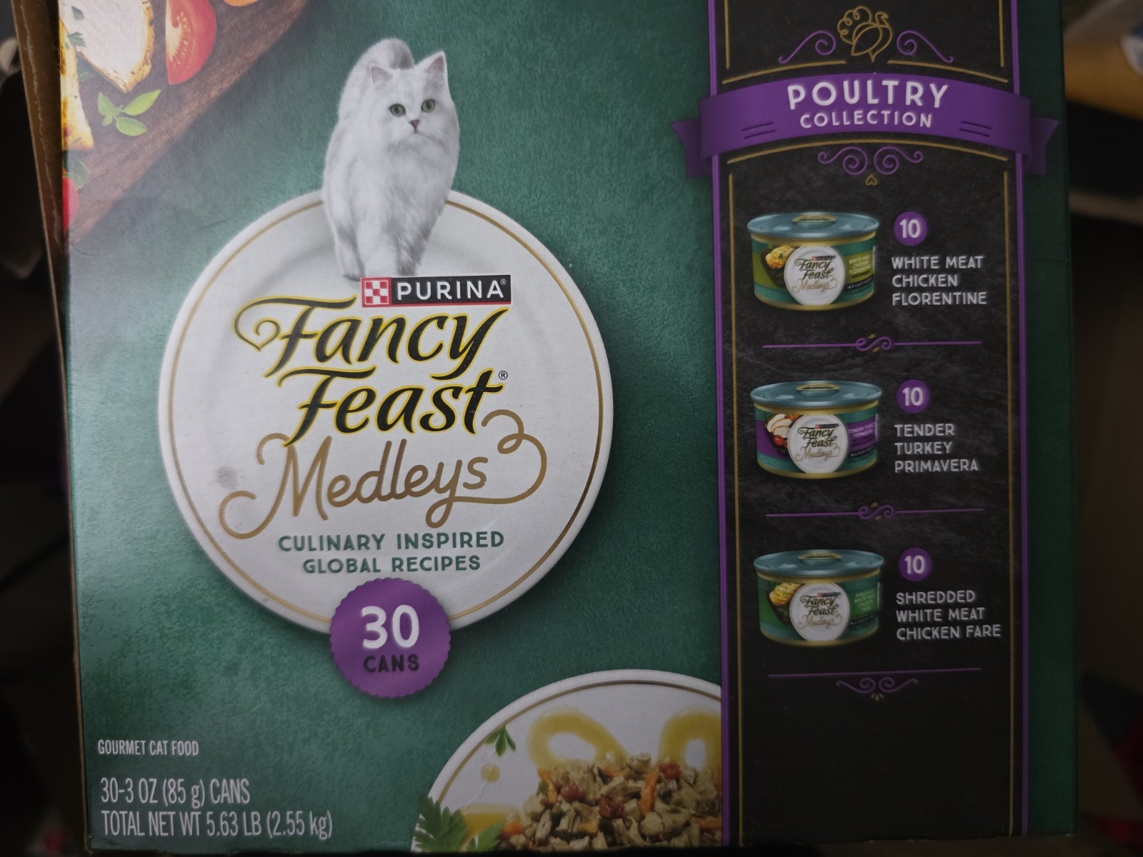 Purina Fancy Feast Medleys Poultry Wet Cat Food Variety Pack, 30 x 3oz