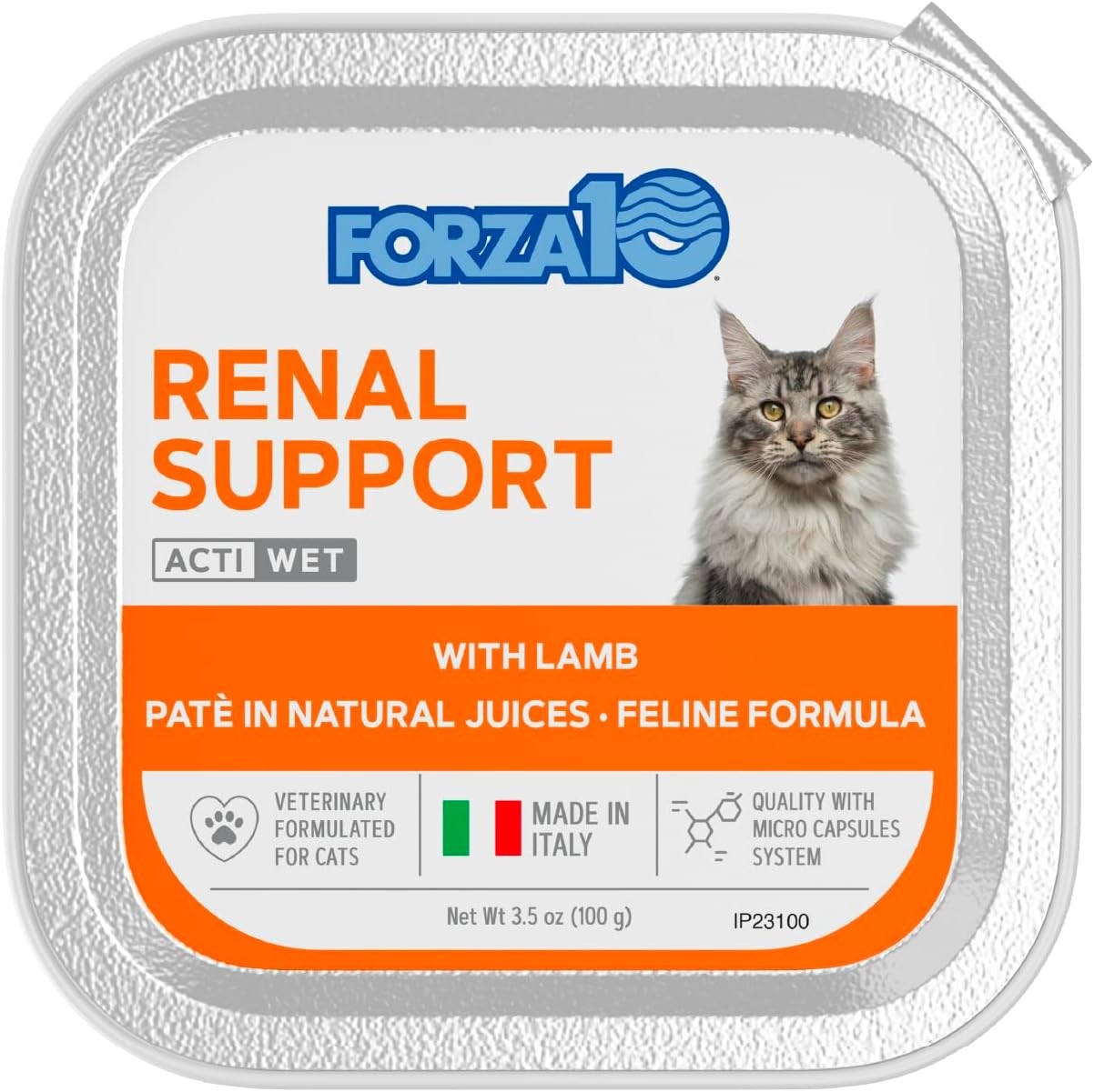 Cat Food Vet-Formulated Renal Wet, Non GMO, Kidney Care Food with Lamb Flavor