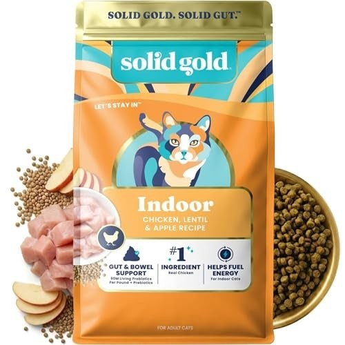 Grain-Free Chicken Dry Cat Food – Indoor Kibble for Sensitive Stomach & Hairball