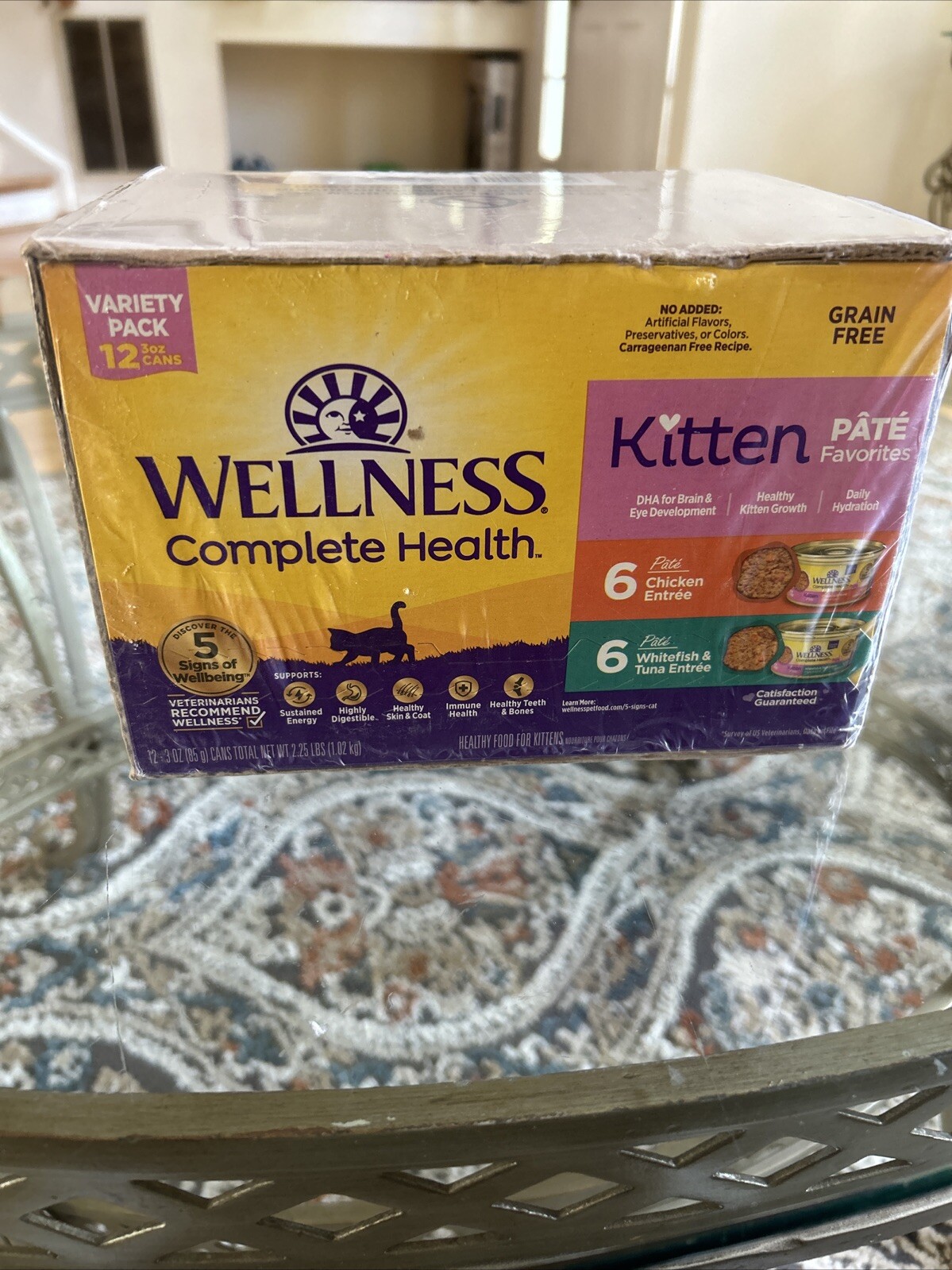 Complete Pate Kitten Wet Cat Food, Natural, Protein-Rich, Grain Free, 12 Pack