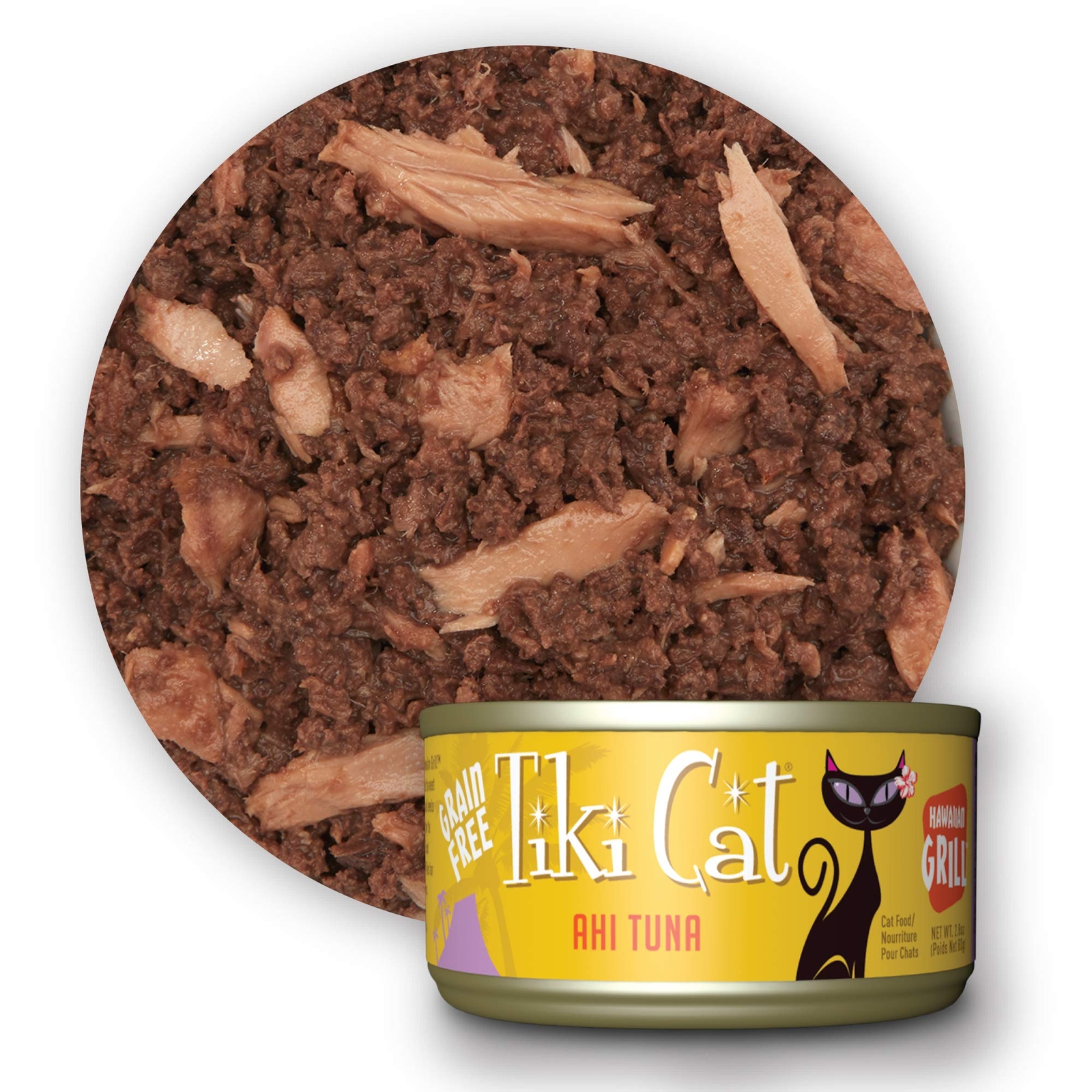 Tiki Cat Grill Grain Free Wet Cat Food 2.8 Ounce Pack of 12 High Protein