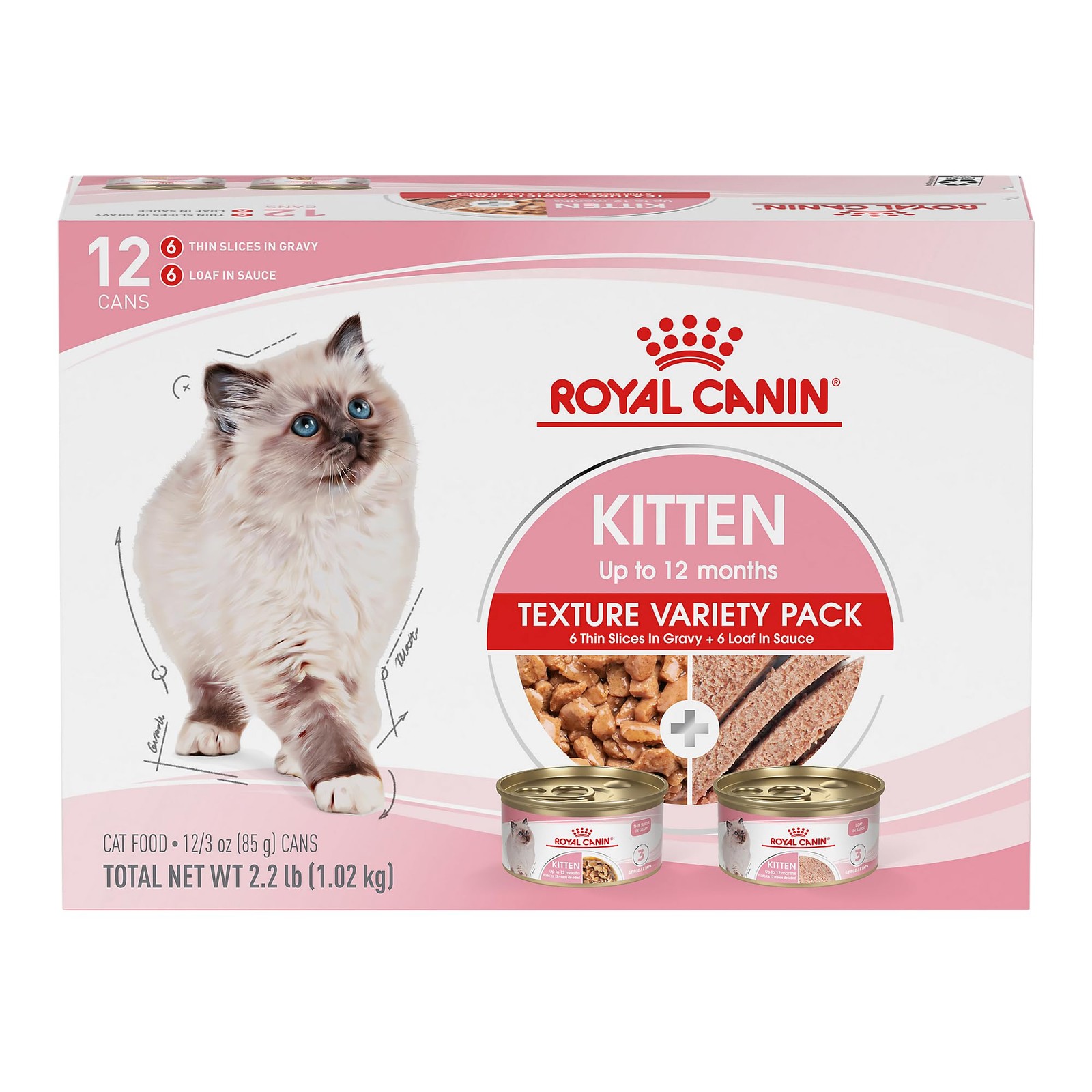 Royal Canin Feline Health Nutrition Kitten 3 Ounce (Pack of 12), Original