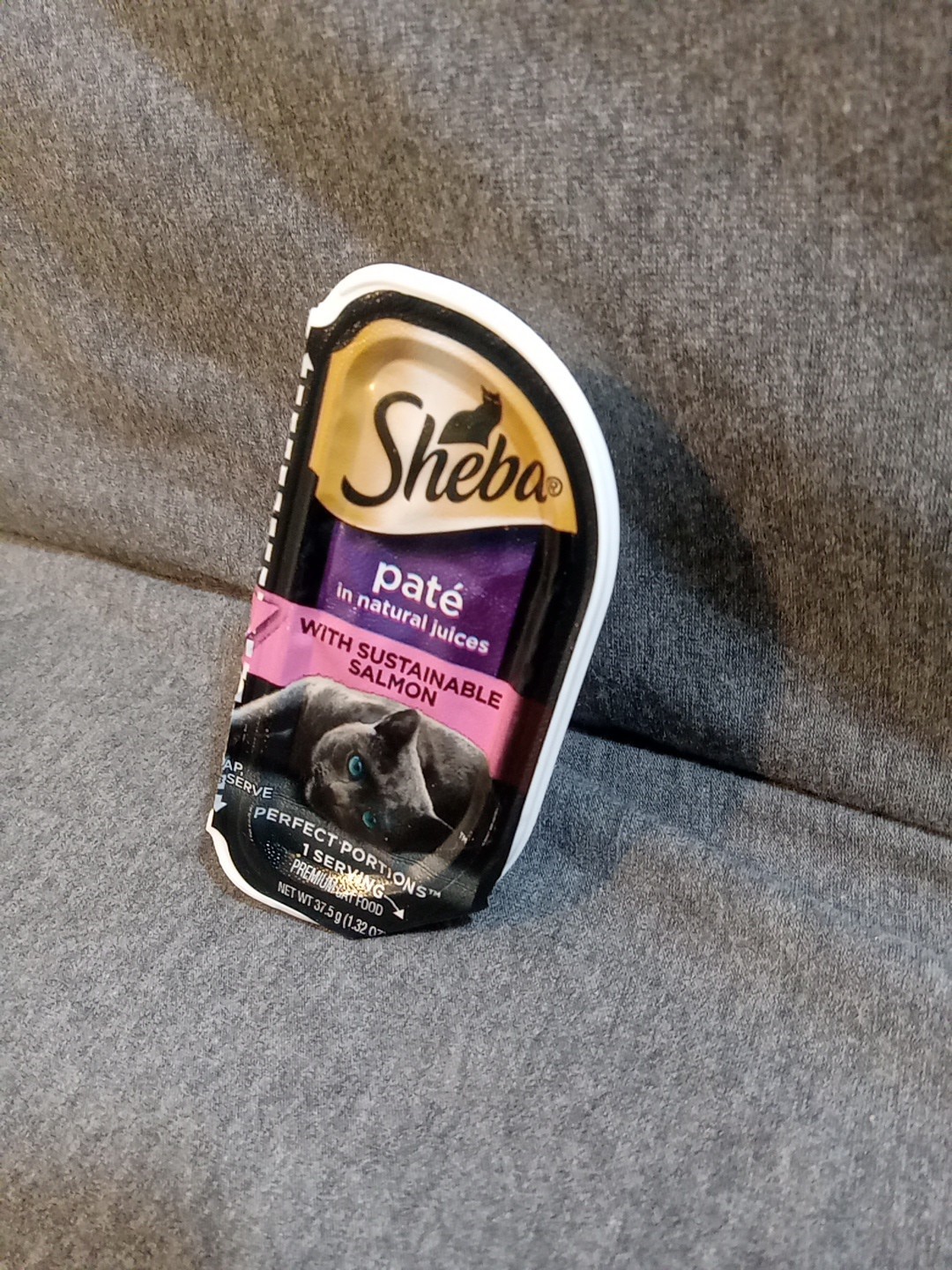 Sheba Pate Wet Cat Food Salmon 1 Serving Portion Pack 1.32 Oz Expiration 10/26
