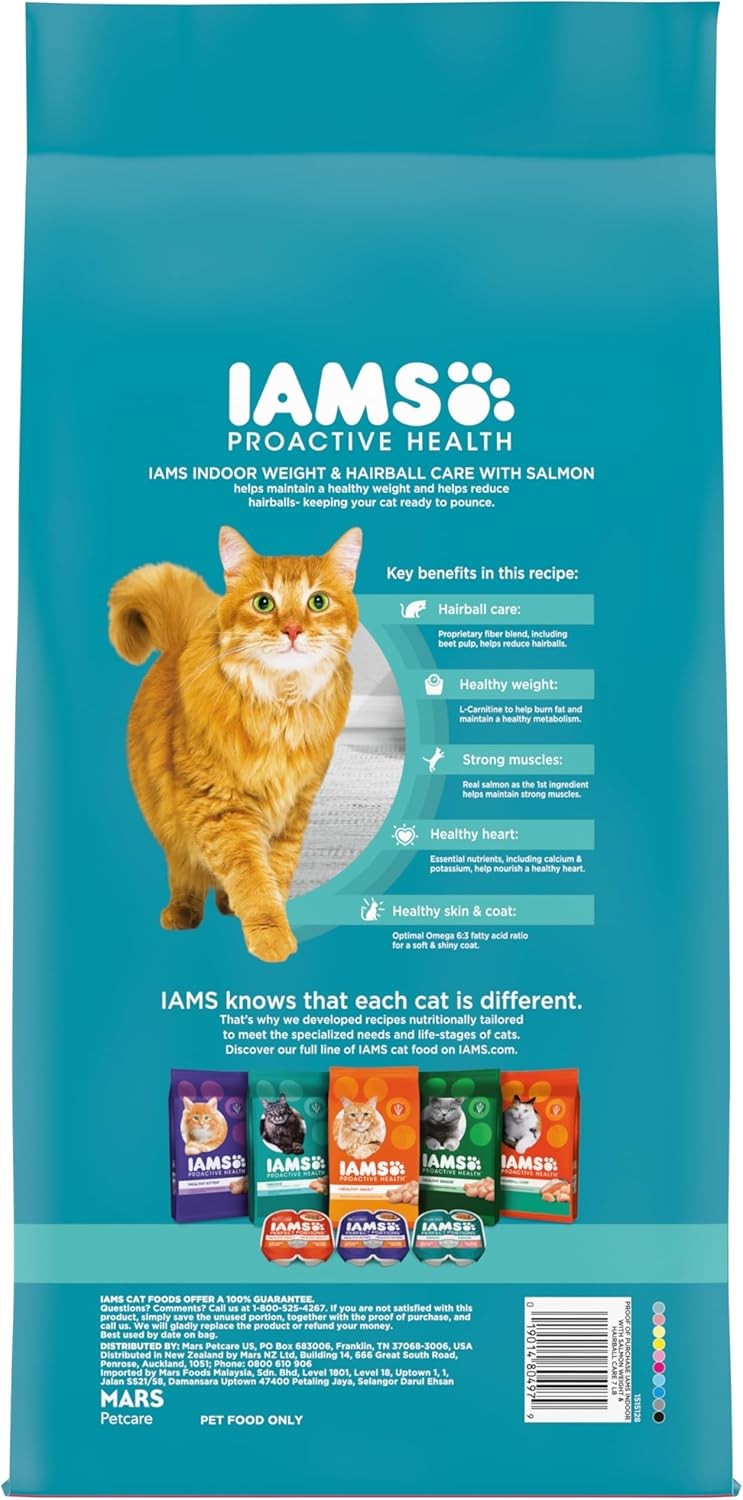 IAMS Proactive Health Indoor Weight Control & 7 Pound (Pack of 1), Salmon