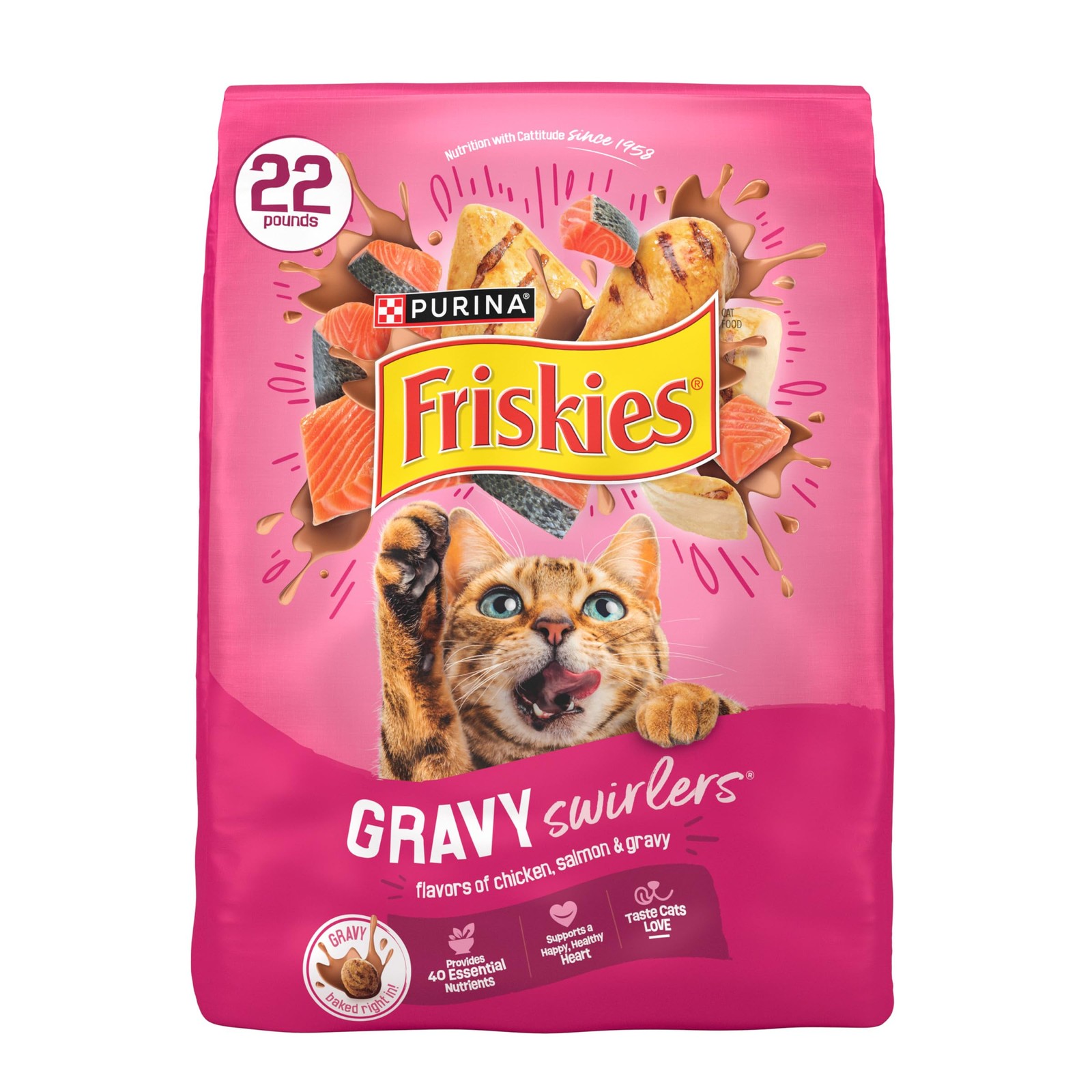 Purina Friskies Gravy Swirlers with Flavors of 22 Pound (Pack 1), Other