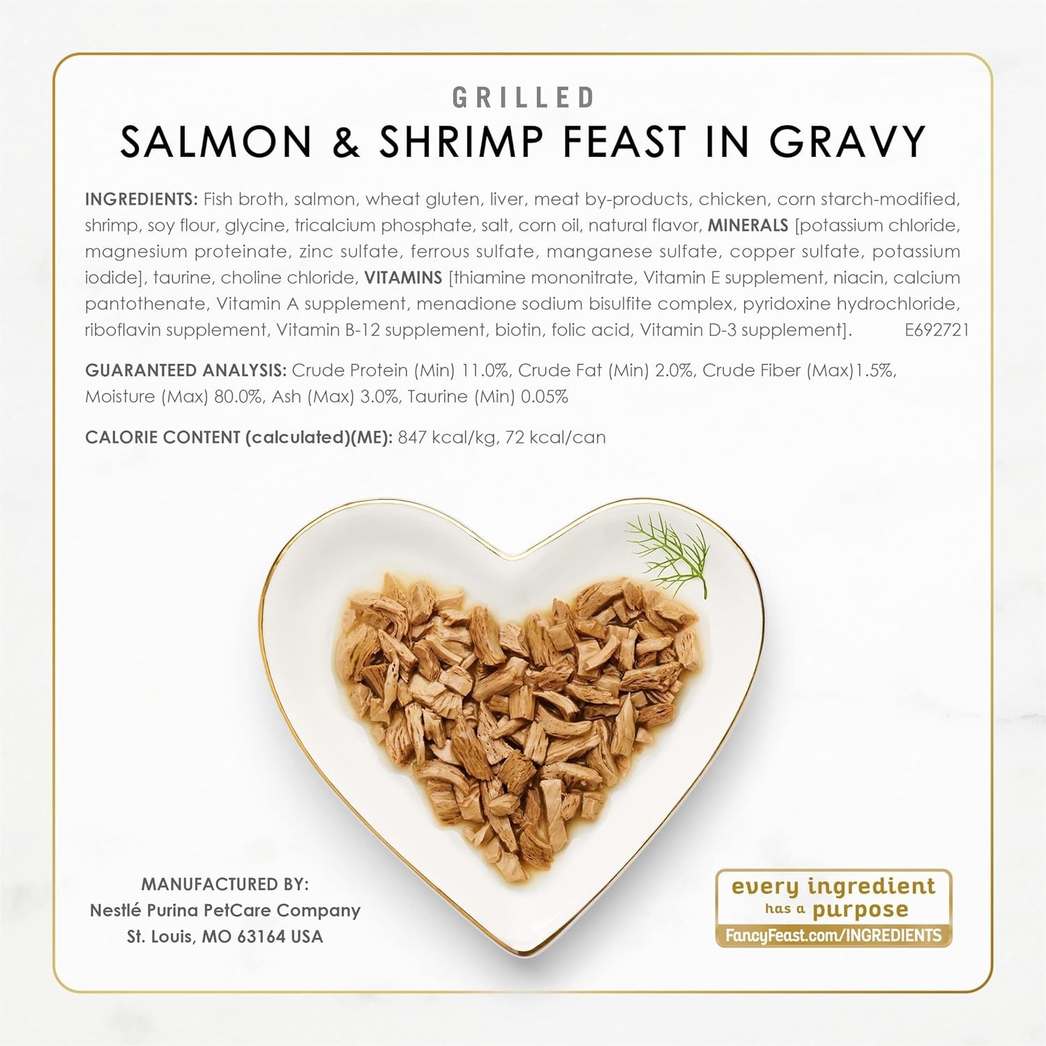Gourmet 30-Pack Grilled Wet Seafood Cat Food – All Life Stages Nutrition