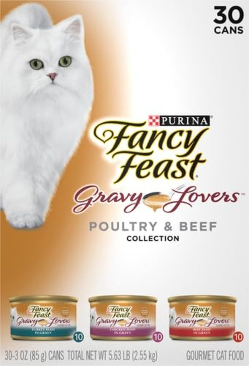Nutritious Wet Cat Food Variety Pack for Digestive and Skin Health 30 Cans