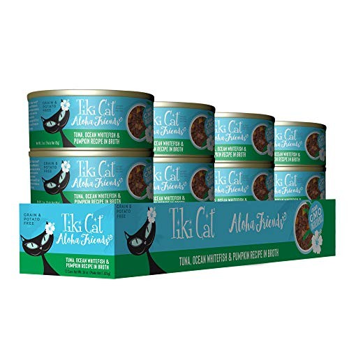 Tiki Cat Aloha Friends Tuna Ocean Whitefish Pumpkin Grain-Free Wet Cat Food