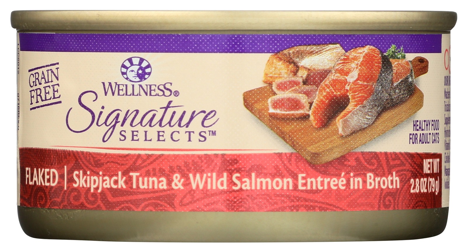Signature Selects Wellness Cat Food Skipjack Tuna & Wild Salmon 2.8 Oz 12 Pack