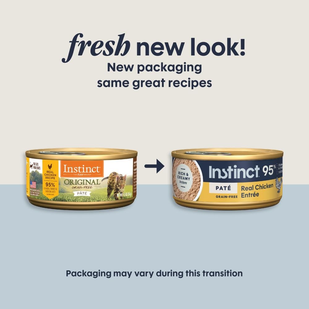 Instinct Grain Free Real Chicken Wet Canned Cat Food Original Recipe Natural