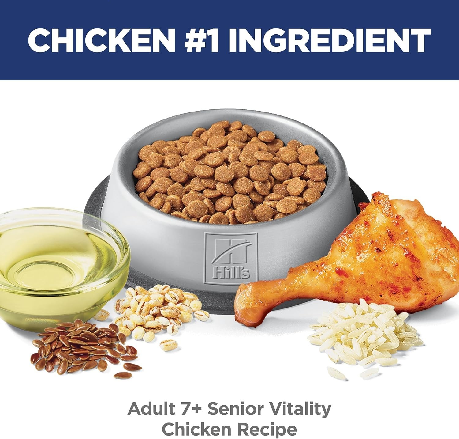 Hill’s Science Diet Senior Vitality Adult Senior 7+ Dry Cat Food- Chicken. 12 Lb