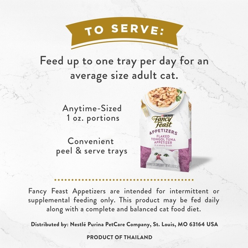 Tuna Broth Flaked Cat Food Appetizers Grain Free Treats Wet Snacks 10 Pack New