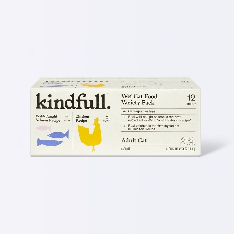 Chicken and Salmon Pate Variety Pack Wet Cat Food – 36oz/12ct