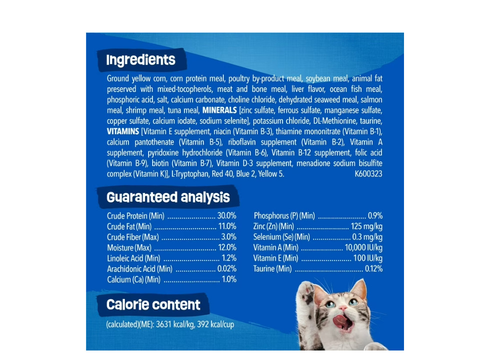Friskies Dry Cat Food, Seafood Sensations, 3.15 lb. Bag – Free&Fast Shipping,4PK