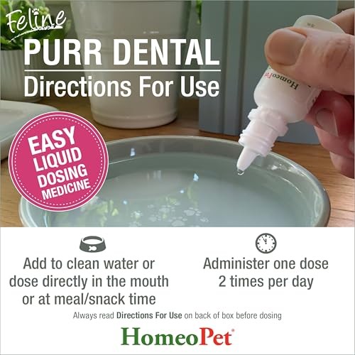 HomeoPet Feline Purr Dental Cat Teeth & Gum Care 15ml