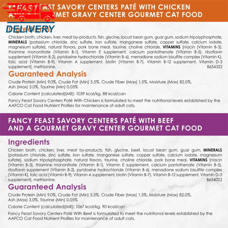 Purina Savory Centers Pate Wet Cat Food, Gravy Center Collection, 3 Oz 12 Pack