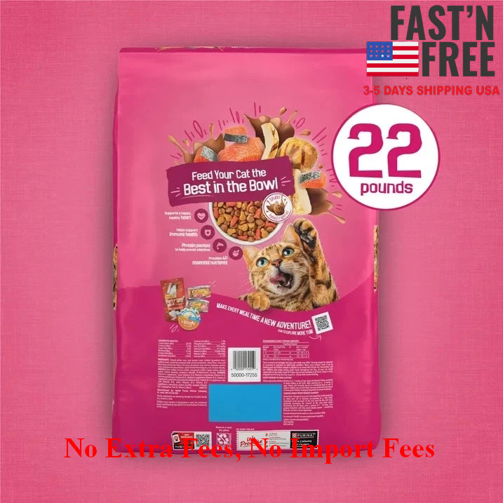 (2 pack) Purina Friskies Gravy Swirlers Dry Cat Food Flavors of Chicken,22lb Bag
