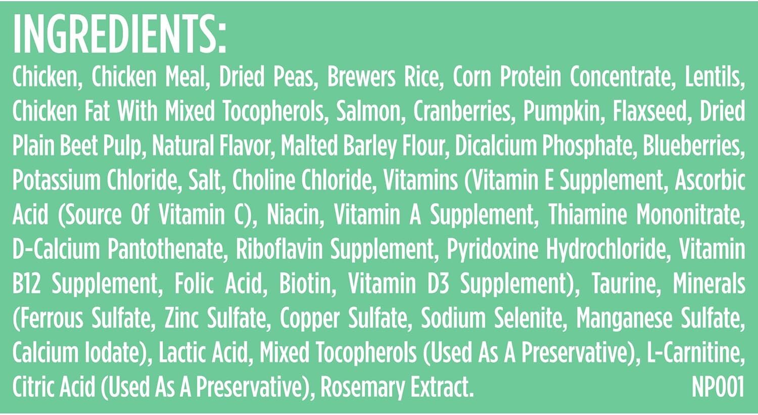 Complete Premium Natural Dry Cat Food, Chicken with Lentils & Salmon Recipe