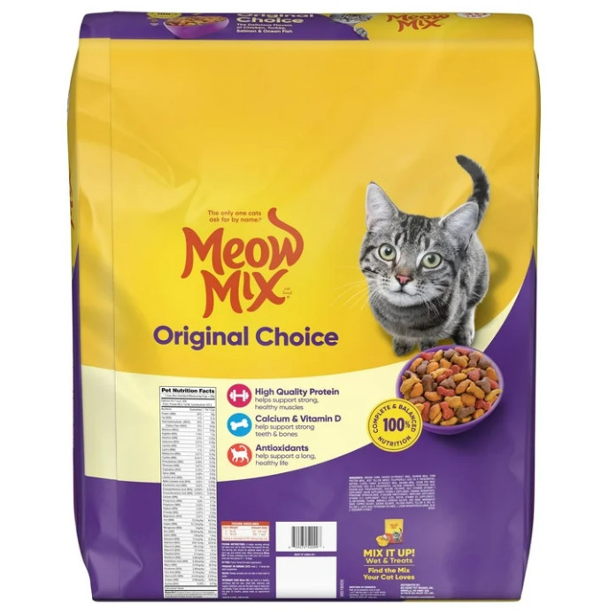 (2 pack) Meow Mix Original Choice Dry Cat Food, 30 lb. Bag