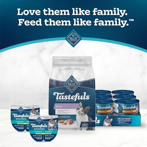 Blue Buffalo Tastefuls Kitten Dry Cat Food Chicken Recipe 12 Pack 3 lb